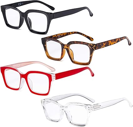 Amazon Com Eyekepper 4 Pack Ladies Reading Glasses Oversized