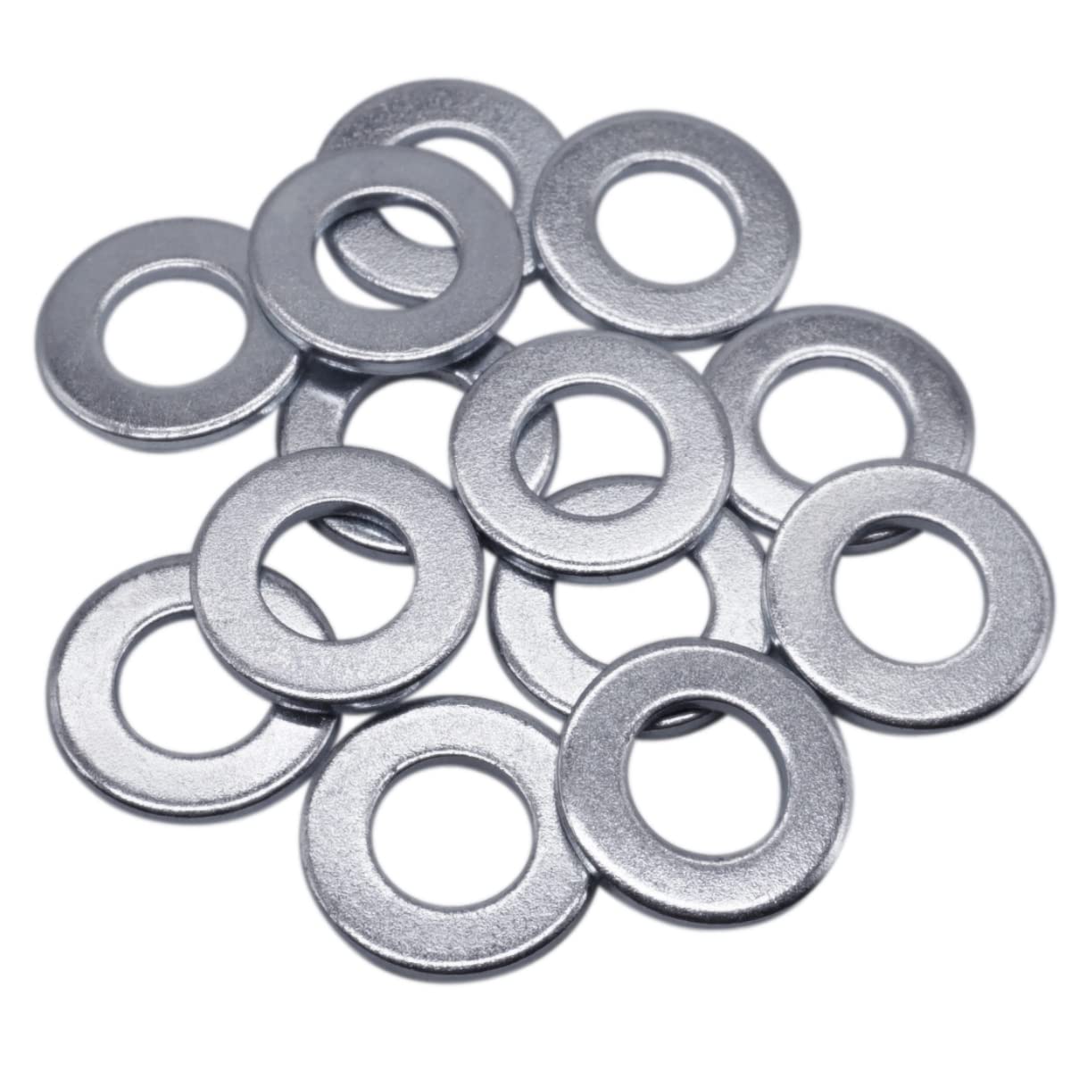 (Pack of 100 pcs) DIN 125A Washers M10, Round Metal Washers, Flat Repair Washer, Steel Spacers (100, M10)