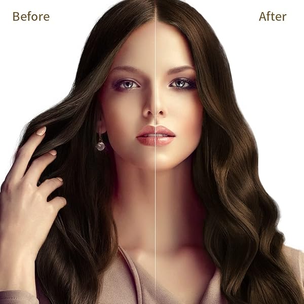COSMTEK INSTANT HAIR COLOR SHAMPOO CHESTNUT BROWN HAIR DYE SHAMPOO FOR WOMEN & MEN 3 IN 1- HERBAL INGREDIENTS COLORING SHAMPOO IN MINUTES 500ML