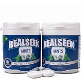 REALSEEK Coolmint Sugar Free Mints, 1.9oz Pack(Pack of 2) (1.9 oz (Pack of 2))