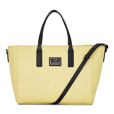 Caprese Frauline Womens Tote Bag (Soft Yellow)