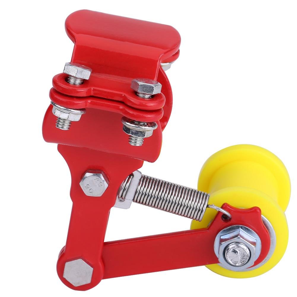 Motorcycle Link Length Modified Chain Tensioner Adjuster(red)