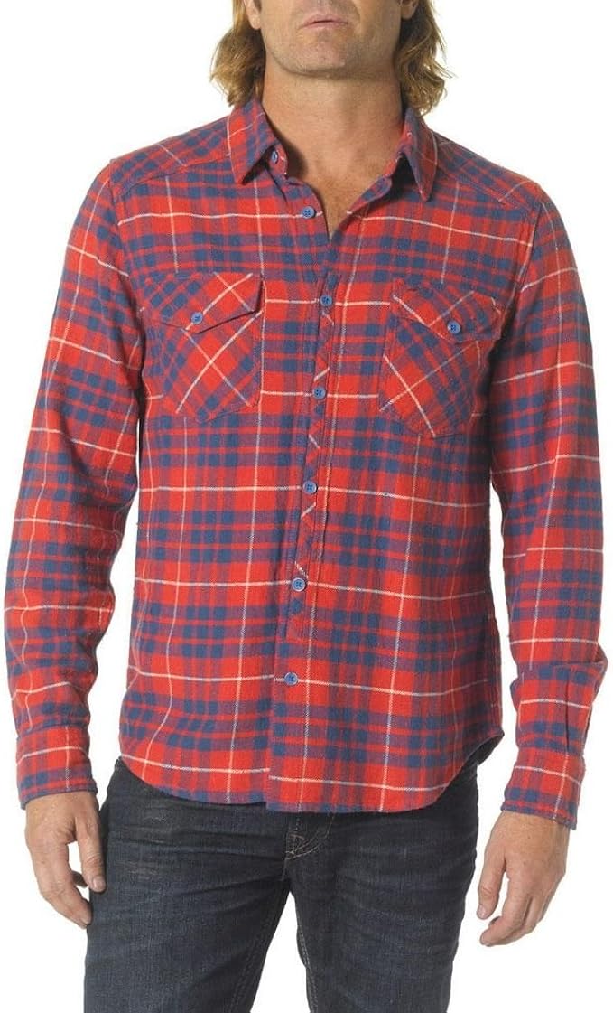 red flannel jeans