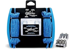 Wooswen Rope Roller Outdoor Tensioner with Paracord Cinching Tool Line Puller for Camping, Hiking& Boating
