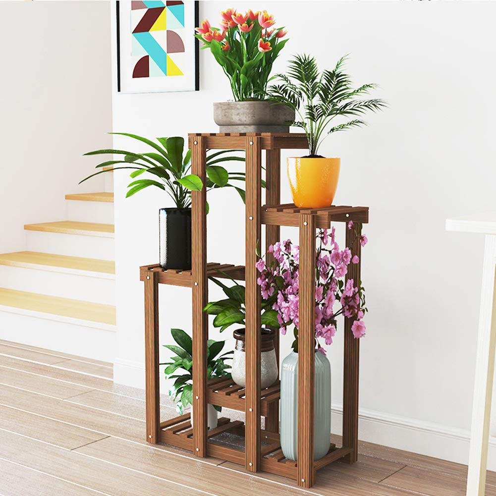 HBY Soporte De Madera for Flores La Multi-Capa Escalera for Flores ...