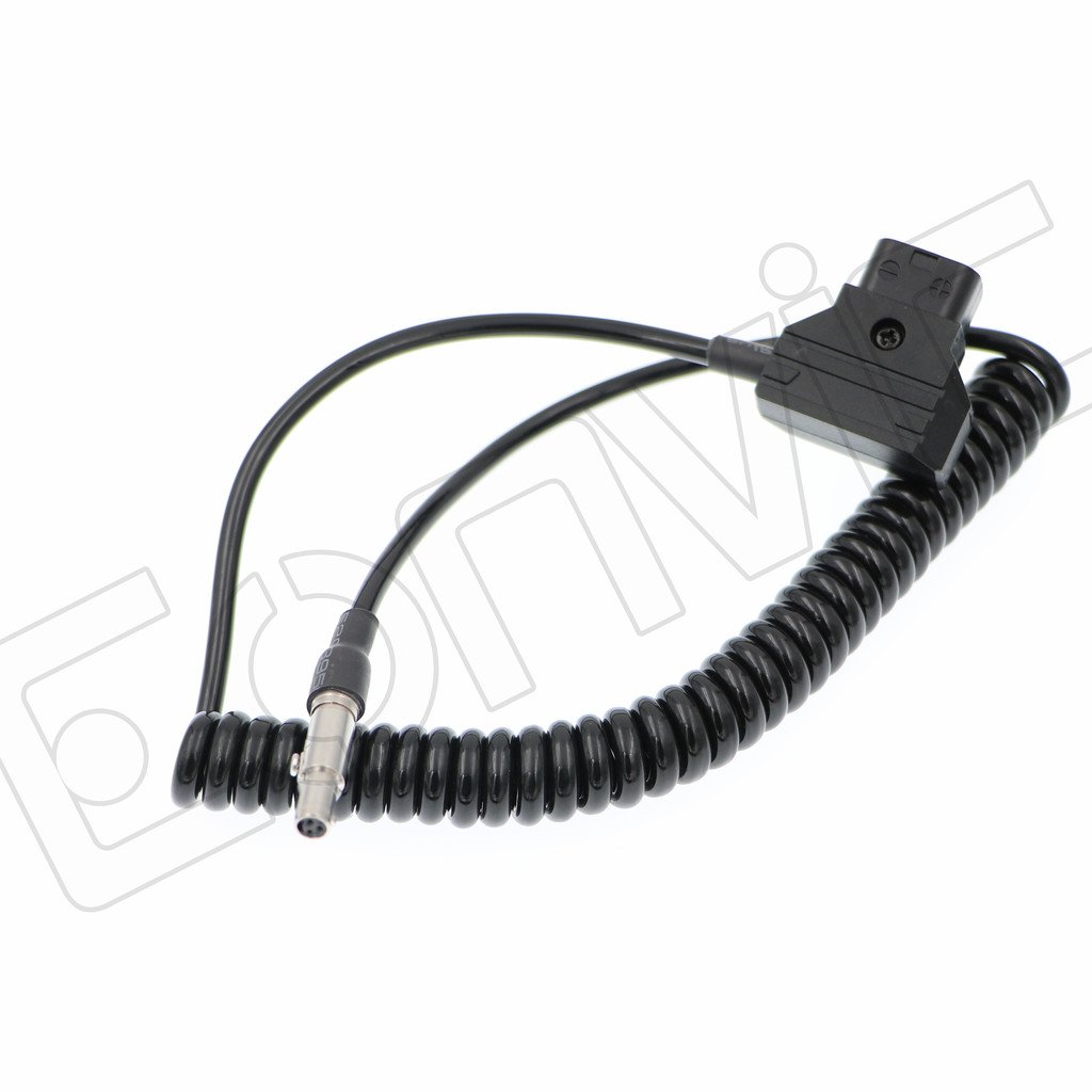 Eonvic Odyssey 7Q Neutrik Male to D-Tap Male (video standard) Coiled Power Cable for Convergent Design