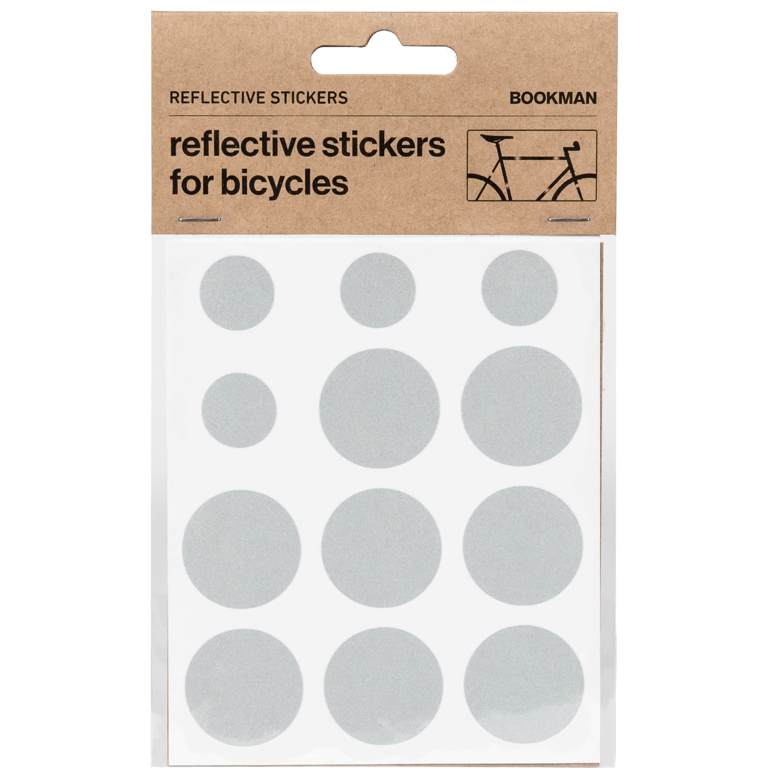 Bookman Urban Visibility Reflective Stickers White