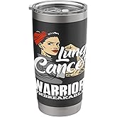 Lung Cancer Awareness Warrior Unbreakable Stainless Steel Insulated Tumbler