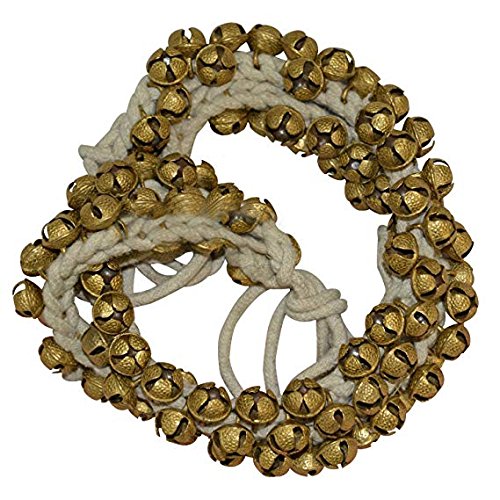 Whitewhale Handmade Indian Classical Ghungroo Dance Accessories Bharatnatyam, Kuchipudi, Odissi Ghungru For Dancer's Feet (75 bells + 75 bells)