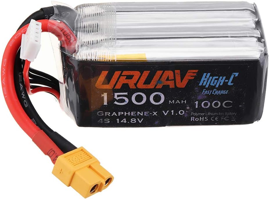 BliliDIY Graphene-X V1.0 4S 14.8V 1500Mah 100C Fast Charge Lipo Battery Xt60 Li Battery For Fpv Racing Rc Drone