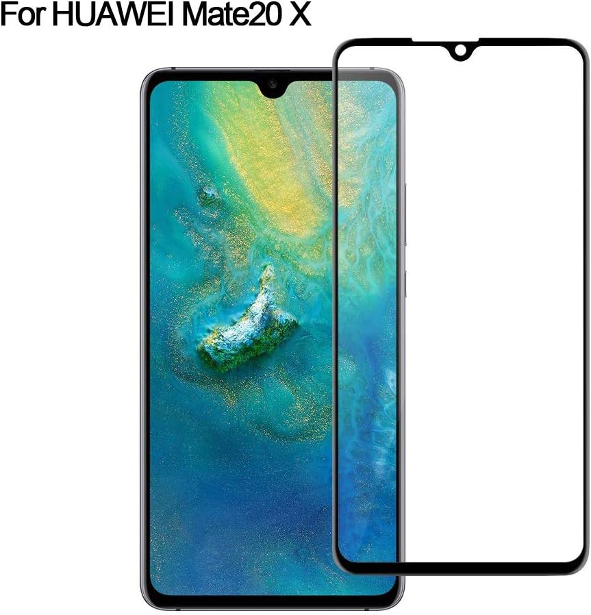 Gosento Huawei Mate 20 X Screen Protector, Edge Full Coverage 9H Hardness Tempered Glass Screen Protector for Huawei Mate20 X (Black)