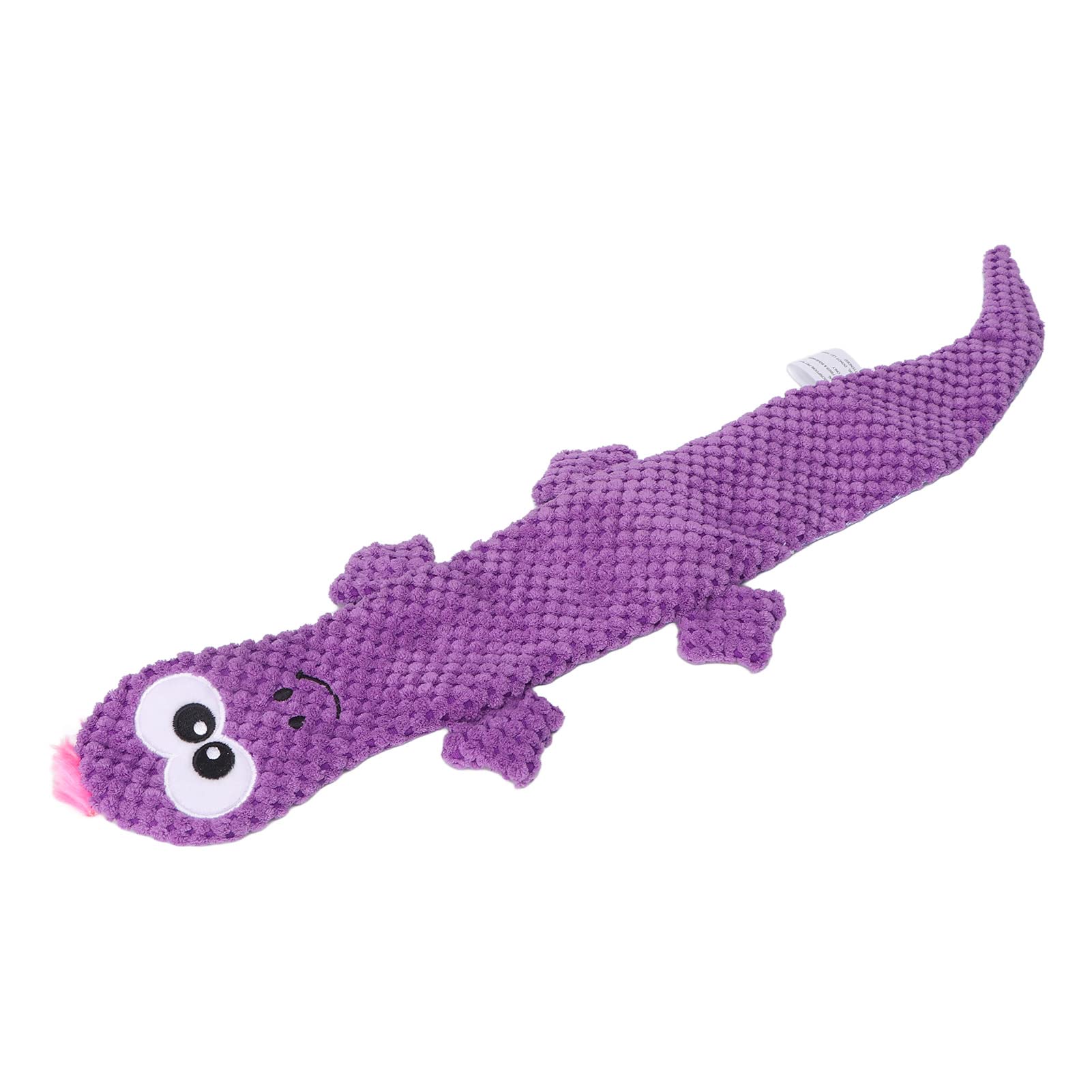 Dog Squeaky Toy, Portable Squeaky Lizard Dog Toy Teeth Grinding Training Plush Toy Dog Chew Toys Pet Supplies for Puppy (Purple)