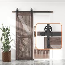 Bifold Barn Door 56 X 84, MDF Bi-Fold Sliding Closet Doors With Hardware Kit Included, Pre-Finished Easy Assembly, Water-Proof PVC Surface & Save Space, H-Frame, 64 Track For 4 Doors,White