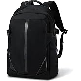 BJIAX Laptop Backpack for Men, Business Backpack with USB Charging for 15.6 Inch Computer Bag, 30L Black Lightweight Anti-theft Water-Resistant Backpack, Suitable Business Work College Travel