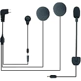 EuroFone Microphone Headphone Soft Cable Headset Accessory for S2,S2 Plus Series Motorcycle Helmet Bluetooth Interphone Motorbike Intercom