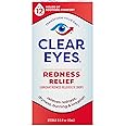 Clear Eyes Redness Relief Lubricant Redness Relief Eye Drops, 0.5 oz