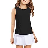Haloumoning Girls Athletic Tank Tops Kids Sleeveless Running Tennis Yoga Shirts 4-14 Years