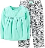 Carter's Little Girls' 2 Piece Fleece PJ Set (Toddler/Kid) - Zebra
