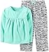 Carter's Little Girls' 2 Piece Fleece PJ Set (Toddler/Kid) - Zebra