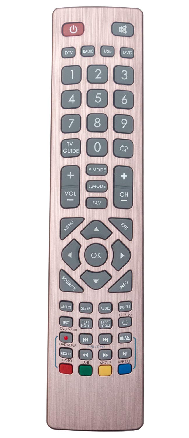 ALLIMITY SHW/RMC/0123 Rose Gold Remote Control Replace Fit for TV LC-24CHF4011K LC-24DHF4011K LC-24DHF4011KR LC-24DHF4011KW