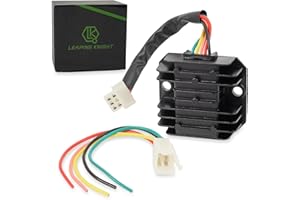 LK LEAPING KNIGHT 12V 5 Wire AC Voltage Regulator Rectifier for CG 125cc 200cc 250cc GY6 125cc 150cc 200cc 250cc Engine ATV Dirt Bike Go Kart Scooter Moped