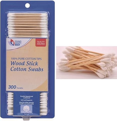 Amazon Com 300 Ct Cotton Swabs Double Tipped Applicator Q Tip