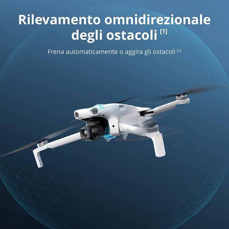 Lito 1 Combo 2 Batterie (DJI RC-N3), Versione aggiornata di Mini 4K