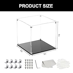 Kcgani Clear Self-Assembly Acrylic Boxes for