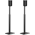 ynVISION.DESIGN Adjustable Floor Stand Mount Compatible with SONOS Era 100 | Black Brackets | Pair (2-Pack)