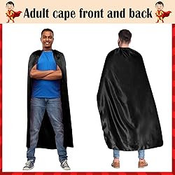 Maklulu Adult Superhero Capes and Masks-Halloween