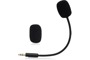 Mic Replacement for Razer Barracuda X Headsets, 3.5mm/0.14in Detachable Gaming Boom Headphone Microphone Parts Replacement wi