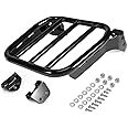 kekykm Softail Holdfast Sissy Bar Uprights Sport Luggage Rack compatible with Harley Davidson FLDE FLHC FLHCS FLSL FXBB FLI Street Bob Softail Standard Deluxe Slim Heritage Classic Gloss Black 2018-Up