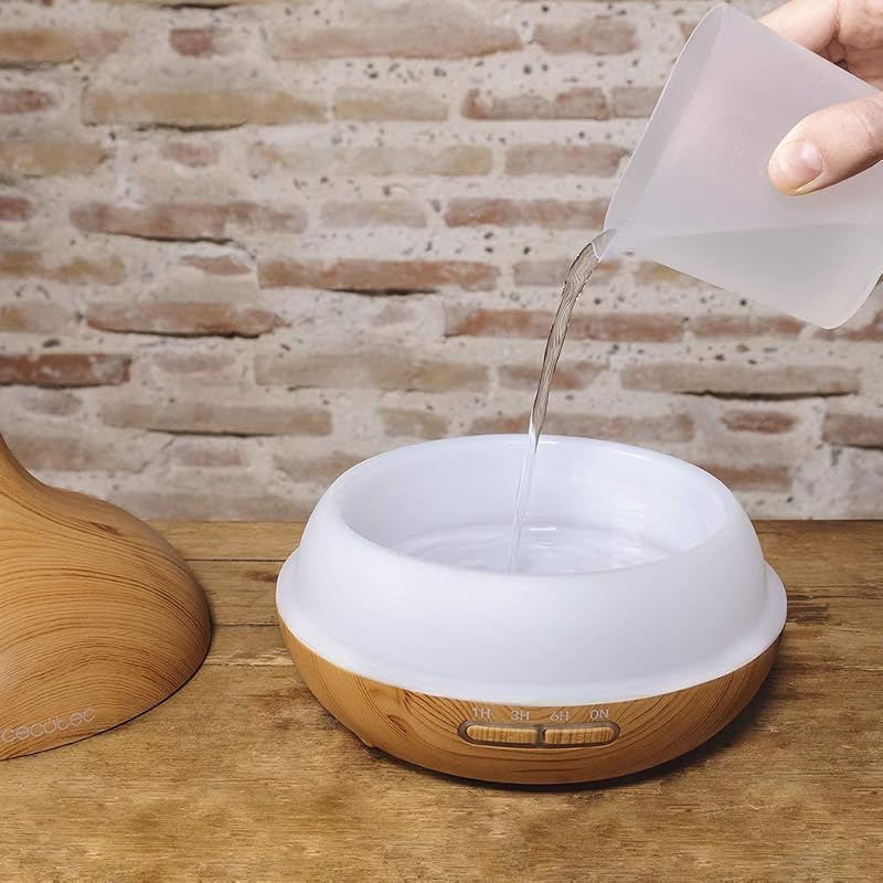 Humidificador Ultrasónico y Difusor de Aromas con Temporizador Pure Aroma 300 Yang. 10 W, 300 ml, Temporizador hasta 6 Horas, 7 Colores LED, Función Aromaterapia, Ultrasilencioso