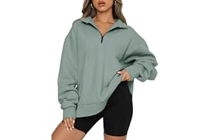BTFBM Women's Quarter Zip Long Sleeve Sweatshirt Oversized Casual 2023 Fall Winter Fashion Hoodies Pullover Y2K Clothes