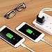 Costyle 4-Pack 5V/2.0Amp Dual USB 2-port Easy Grip Home Travel Wall Charger Adapter for iPhone SE 6S 6 Plus, iPad Mini, Samsung Galaxy S7 edge, HTC One, LG and Most Device-Silver Gold Blue Rose