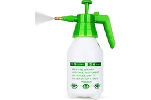 Munyonyo Garden Pump Sprayer,68oz/34oz Hand-held Pressure Sprayer Bottle for Lawn with Safety Value&Adjustable Nozzle, for Watering,Spraying Weeds,Home Cleaning and Car Washing,0.5 Gallon