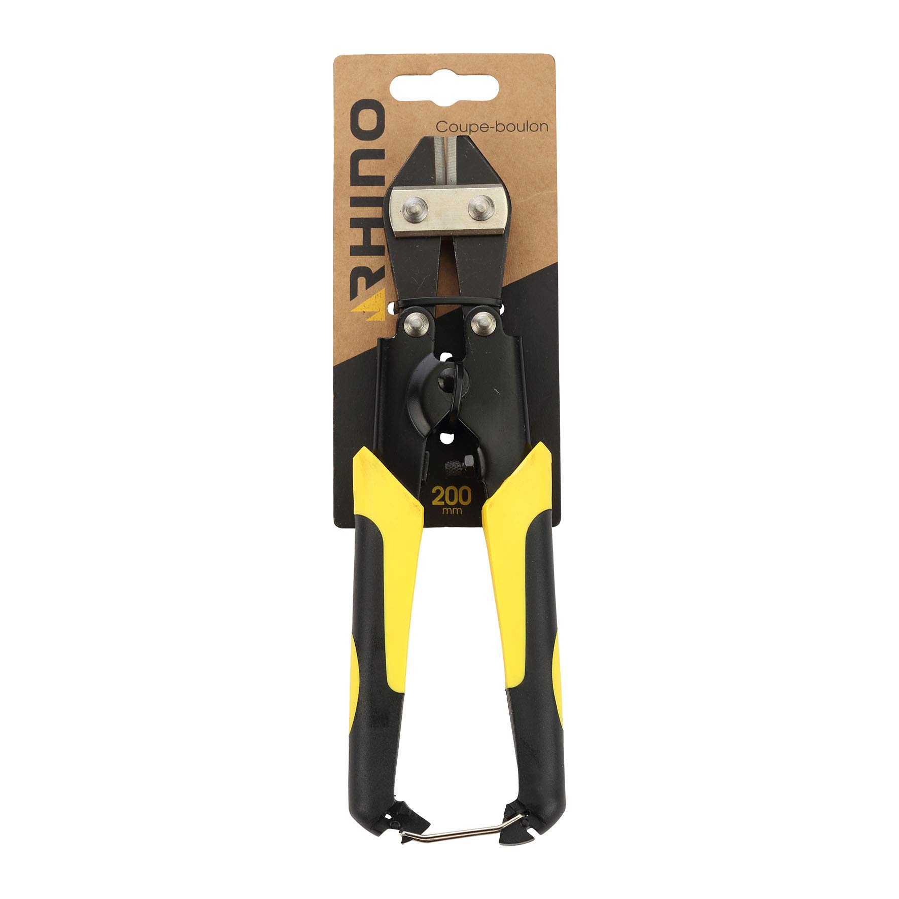 Rhino Manual Bolt Cutter Mini Cut Bolts 200mm Mlord Pliers Cable Cutter Compact Bolt Cutter Cutting Capacity up to 2mm Long 200mm Ergonomic Handle