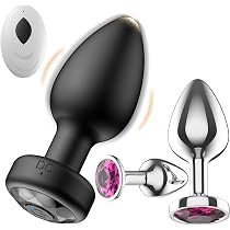 Amazon.com: Anal Plug with Vibrating Butt Plug, 3PCS Metal Adult ...