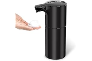 YIKHOM Automatic Foaming Soap Dispenser, 15.37 oz/450mL Touchless Sensor Soap Dispenser for Kitchen Bathroom, 8 Adjustable Vo
