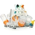 Prince Lionheart Baby Bottle Drying Rack, Deluxe Drying Station Essential Home Item, Holds Up To 8 Large Bottles, Accommodates Many Feeding Accessories and Teething Toys