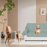 DUJUIKE Waterproof Bed Sheet Cover Queen 200x230 cm Green view 5