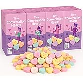 Tiny Conversation Hearts Value Pack, Valentines Day Candy, Individually Wrapped Packs | (8 - Pack)