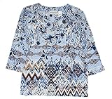Alfred Dunner Plus Size Floral Biadere Classic Knit Top