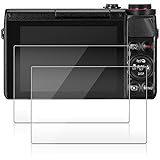 Screen Protector for Canon G7X Mark II G9X G9XII G7X G5X, AFUNTA 2 Pack Anti-Scratch Tempered Glass for G9X G9XII G7X…
