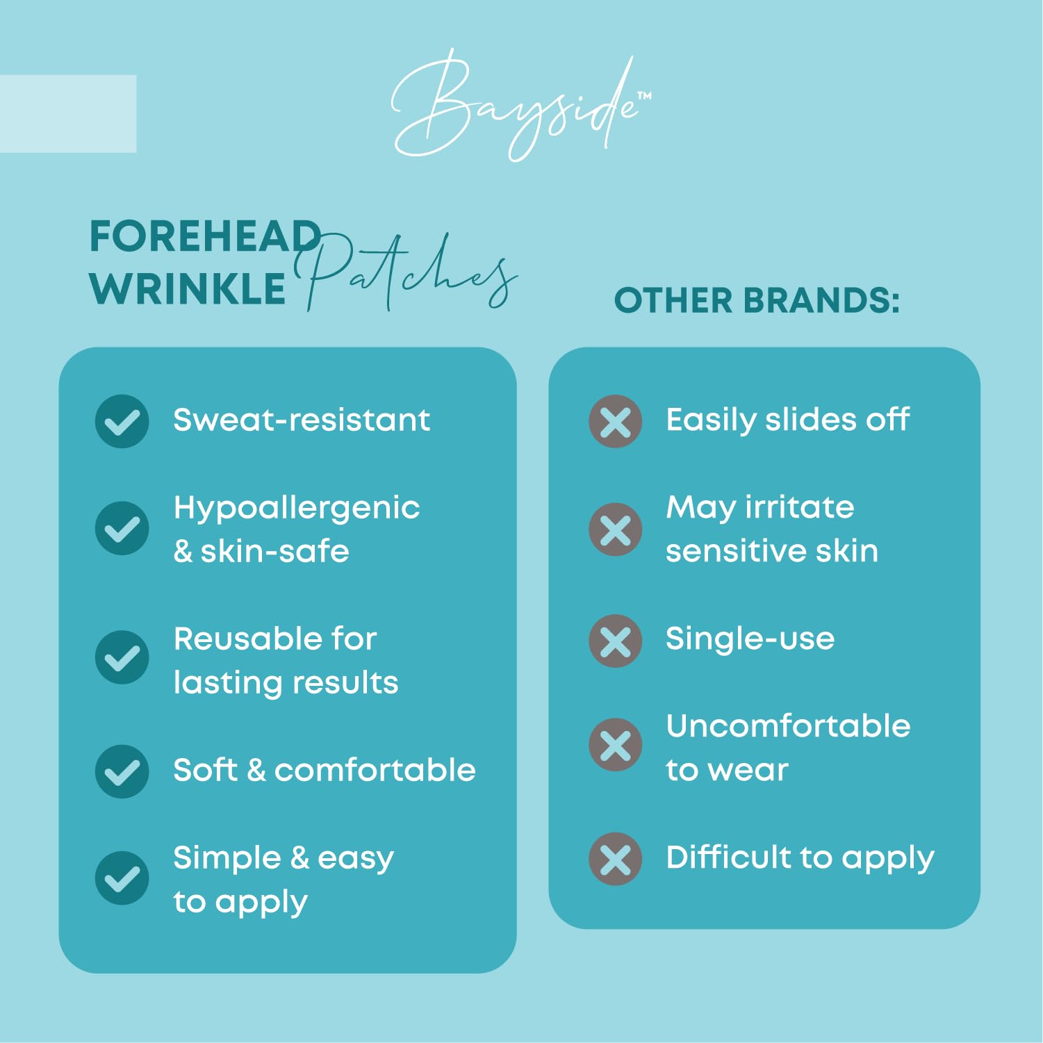 Forehead Wrinkle Patches Reusable | Non-Invasive Wrinkle Treatment for Fine Lines | Works with Face Lift Tape and Eye Patch Kits | Long-Lasting, Gentle Skin Care Solution | Includes Storage Tin