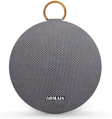 AOMAIS Ball Bluetooth Speakers, Wireless Portable Bluetooth Speaker IPX7 Waterproof, 15W Superior Surround Sound with DSP, Stereo Pairing for Outdoor,Travel,Shower,Beach,Party (Gray)