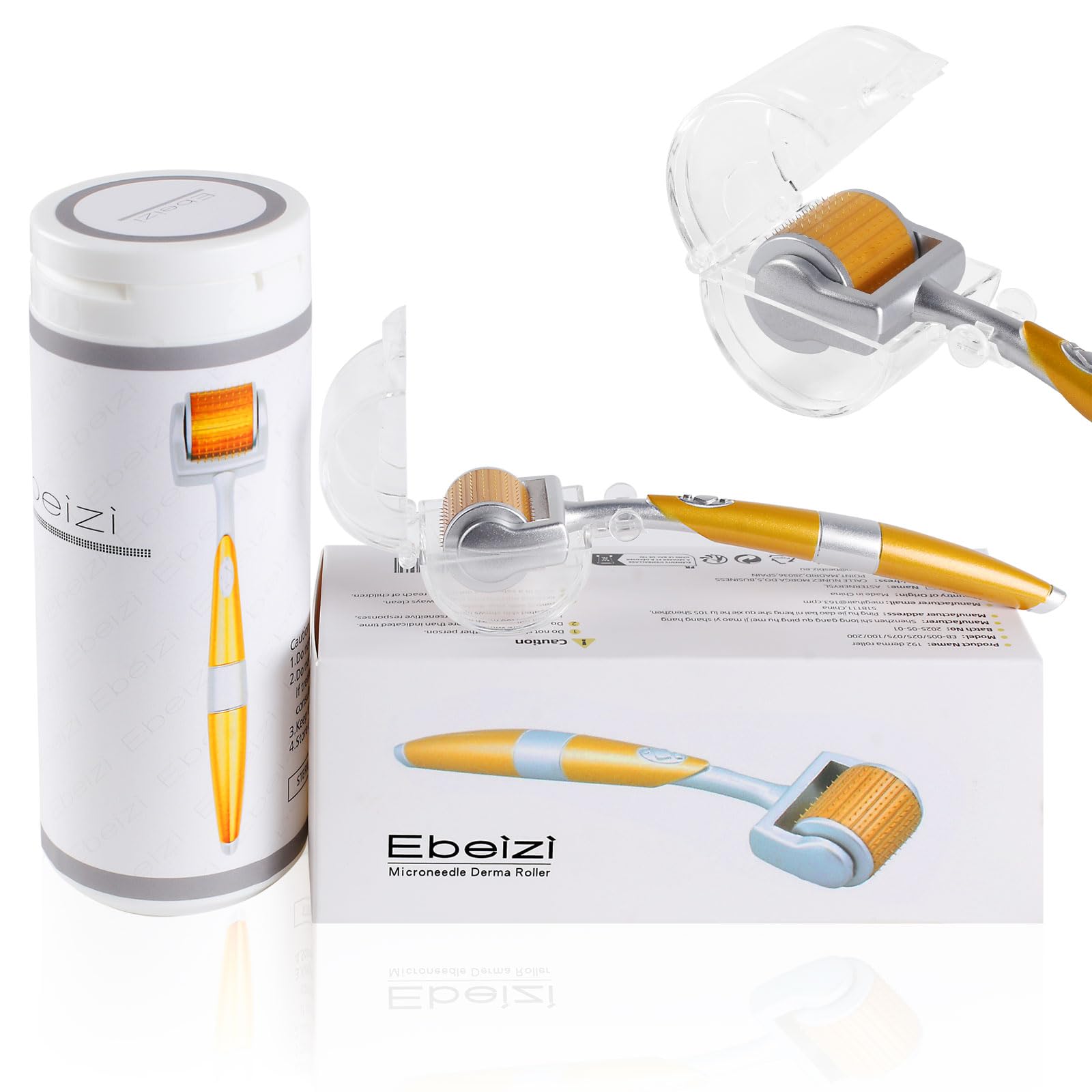 Derma Roller 1.0 mm – Titanium Micro Needles for Face, Beard & Scalp, Skincare Tool for home use (1.0mm)