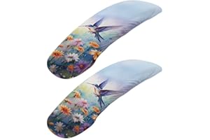 ZUXONGSY Hummingbird Chair Armrest Dust Cover, Stylish Office Chair Arm Covers, Stretchable Small Chair Arm Rest Pads, Machine Washable Chair Armrests Decorative Cover