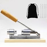 Artcome Heavy Duty Pecan Nut Cracker Tool with 1 Flannel Bag &amp; 4 Picks, Wood Handle Base