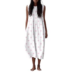 Boho Dresses Summer Fall Cotton Linen Midi Dresses